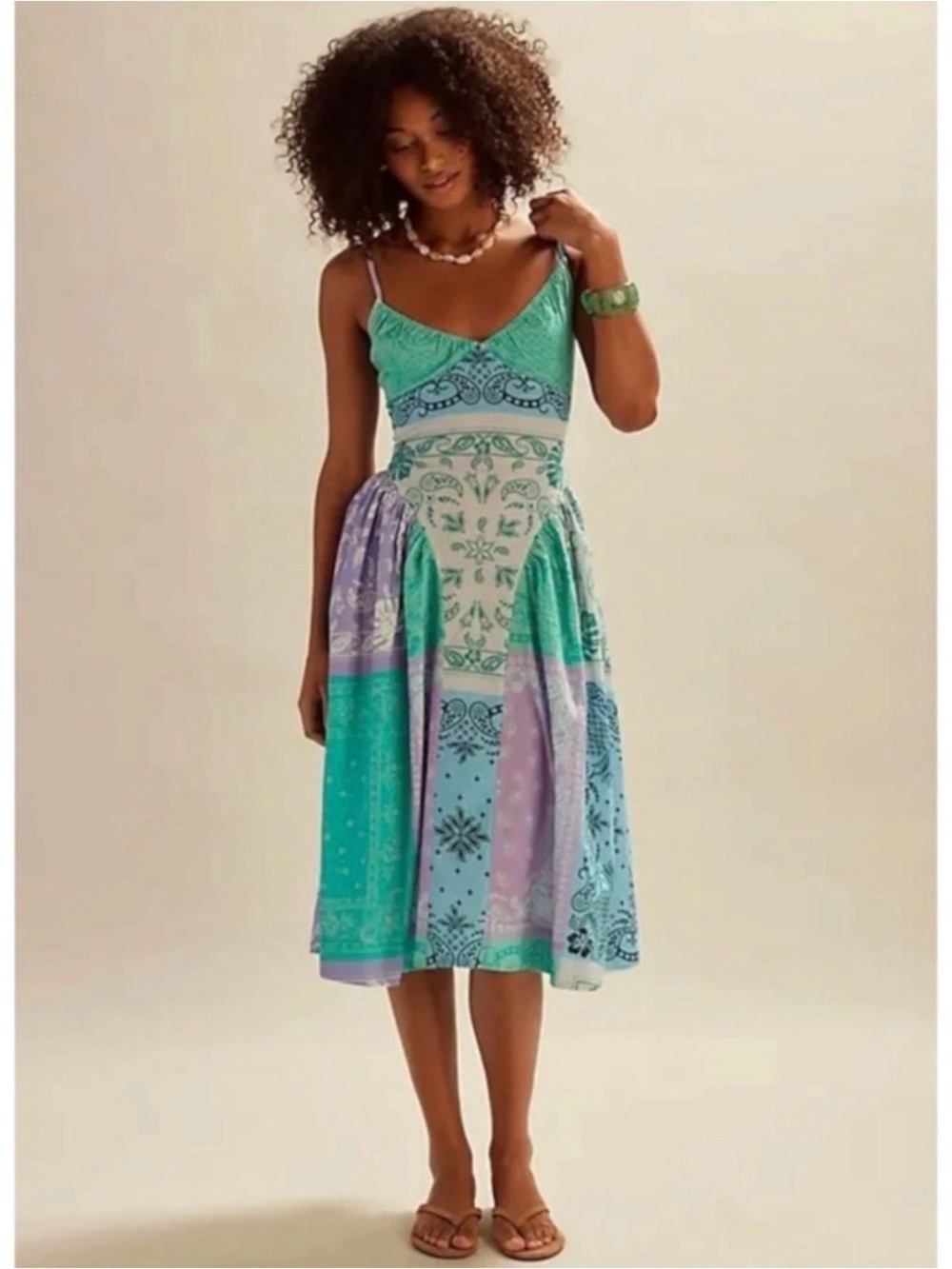 Free People - Wish You Would Bandana Midi Dress